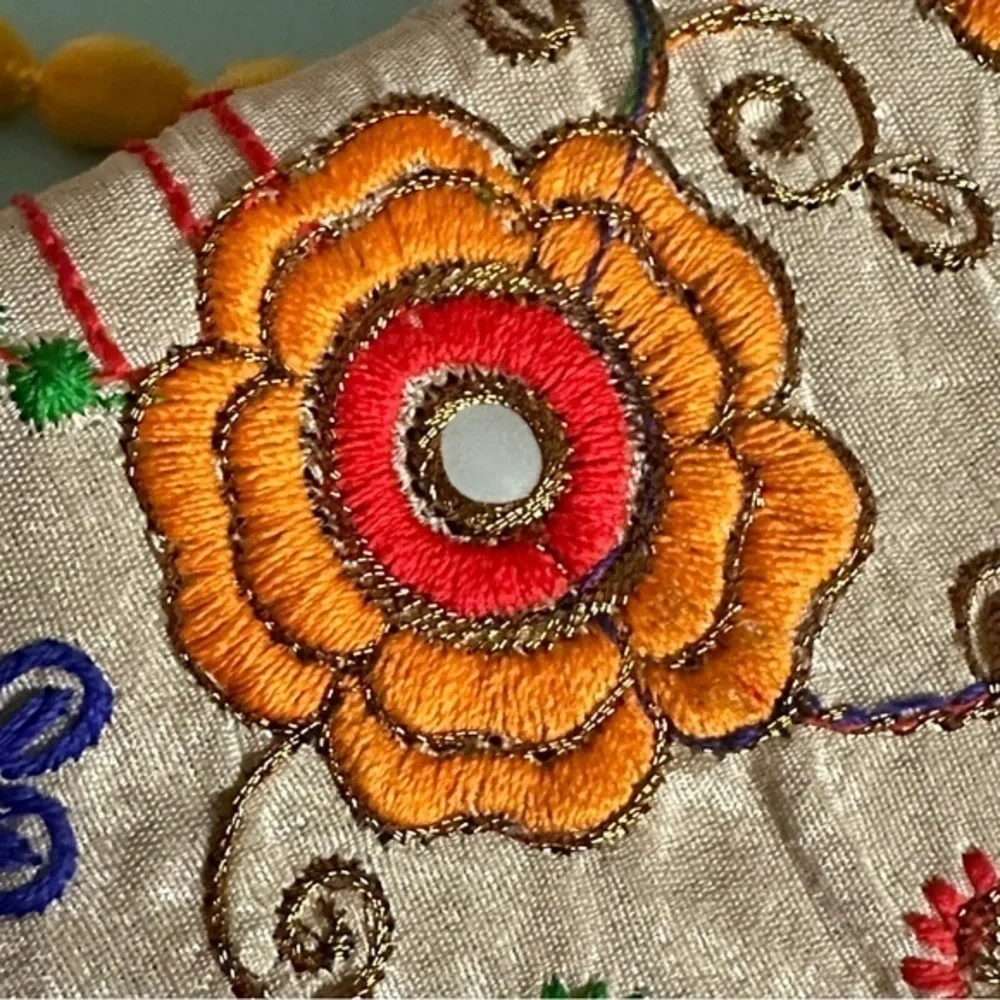 EUC RB Handicraft Fancy Silk Handicrafts Handmade Designer Purse/Sling Bag